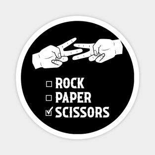 Rock Paper Scissors Funny Game Magnet